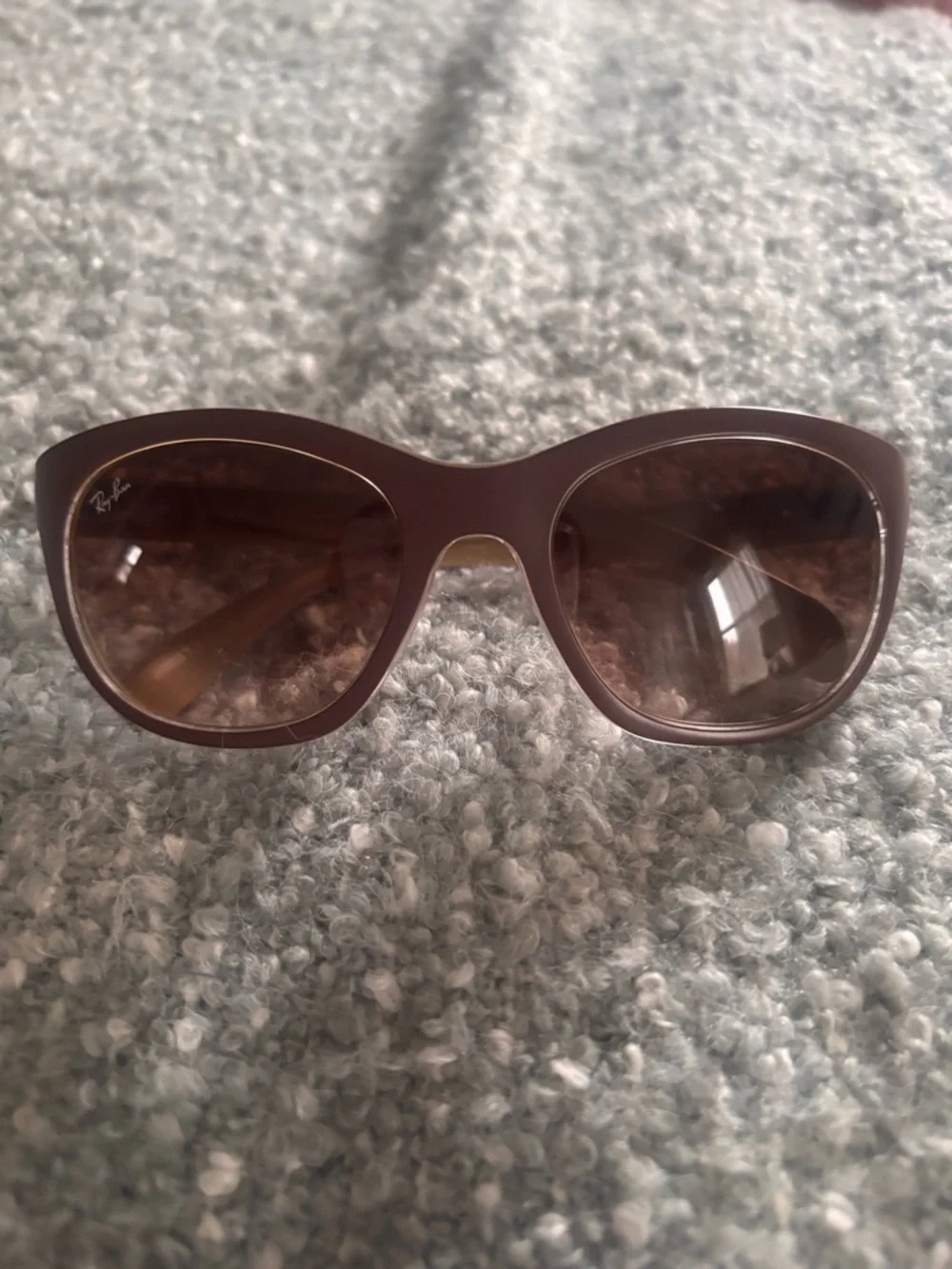 Ray-Ban Women's Brown Cat-Eye Sunglasses with Brown Lenses - Picture 8 of 9